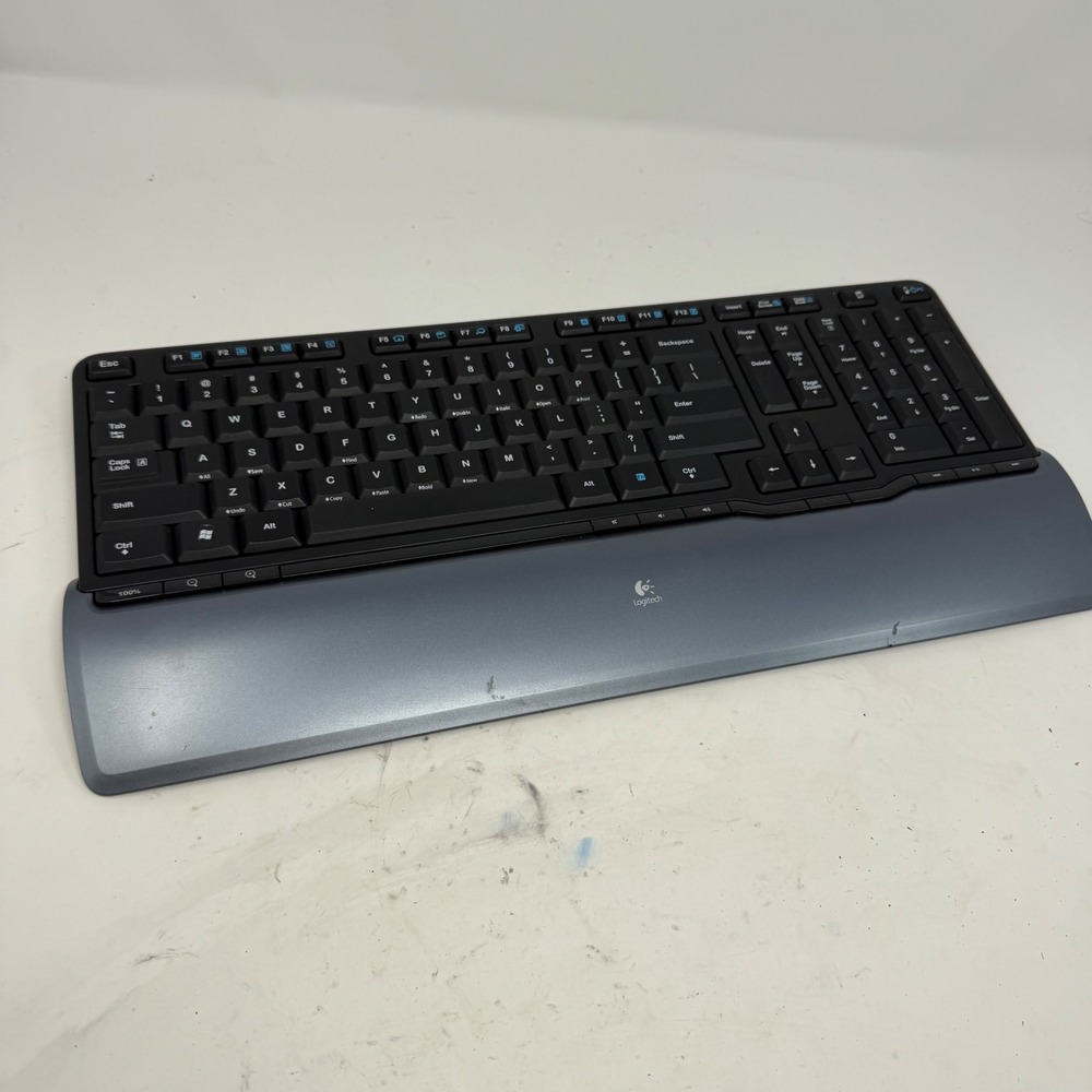 Logitech S520 Wireless Keyboard Black Silver Integrated Palm Rest Y-RBA97